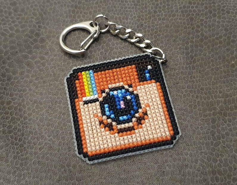 Instagram Logo Keychain Instagram Logo Keychain
